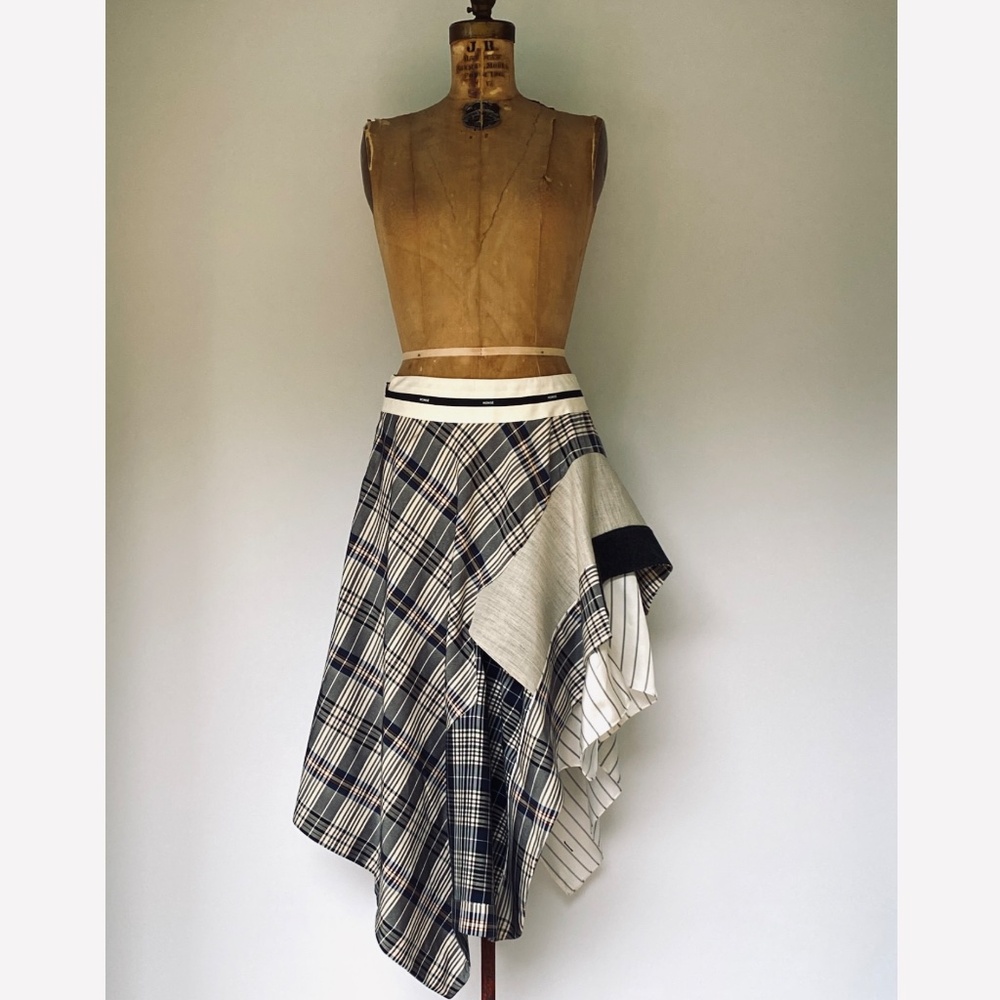 Monse Draped Plaid Jacket Skirt NWT US4 - Picture 11 of 16